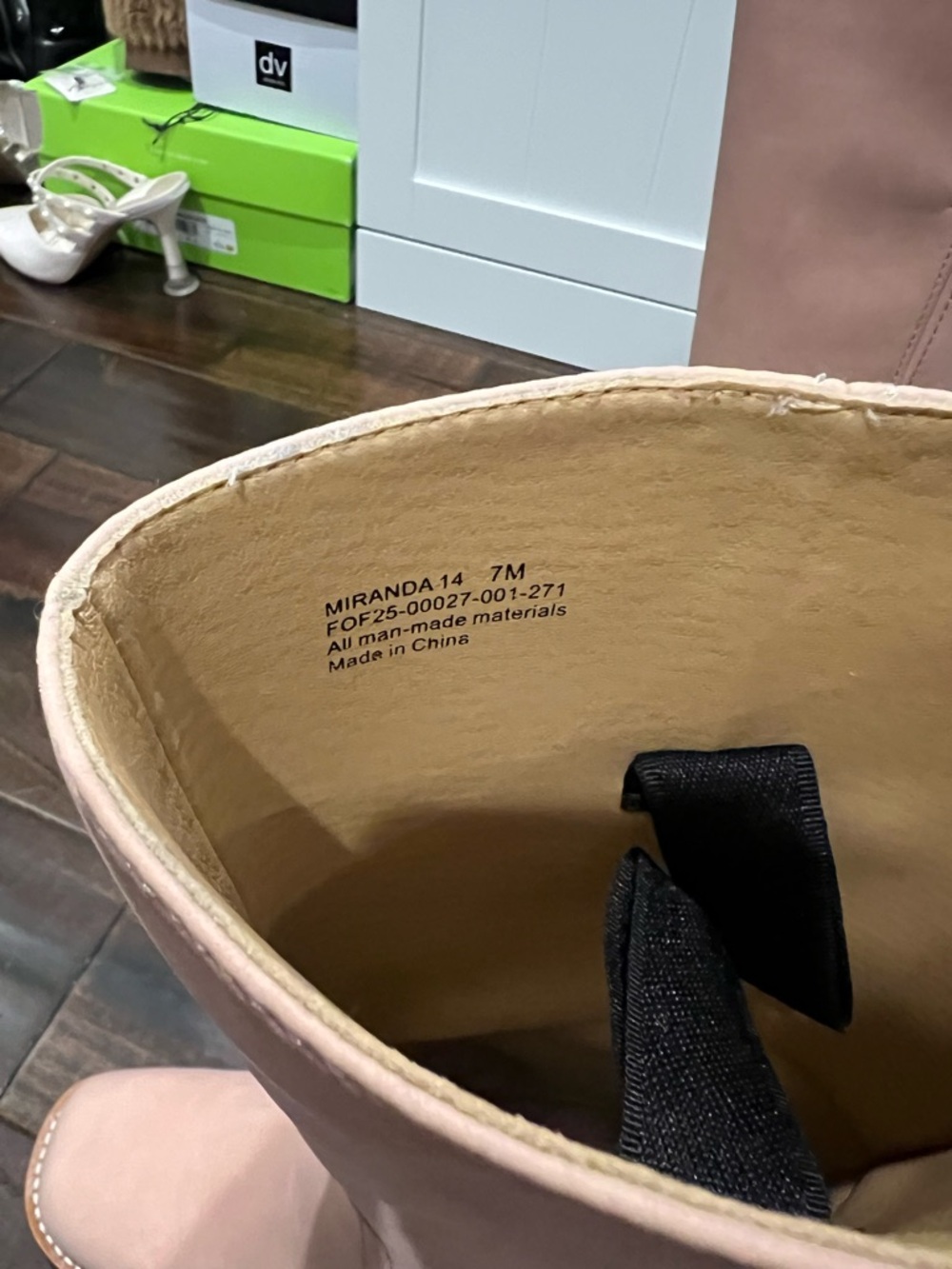 FRYE AND CO. Knee-High Leather Boots in Dusty Blush - Picture 5 of 5